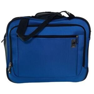 Delsey Paris Lightweight Blue Carry on Laptop Bag W/ Laptop Insert